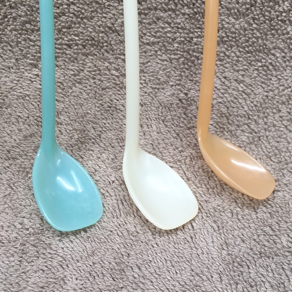 Tupperware Pastel Ice Tea Cocktail Stirring Spoons - Picture 3 of 7